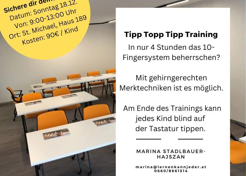 Tipp Topp Tipp Training am 18.12.2022